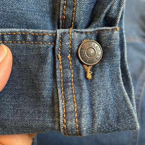 Social Standards by Sanctuary Stretch Denim Jacket Sz XL Shade- Winnie​​​ - Picture 9 of 9